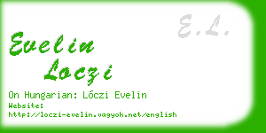 evelin loczi business card